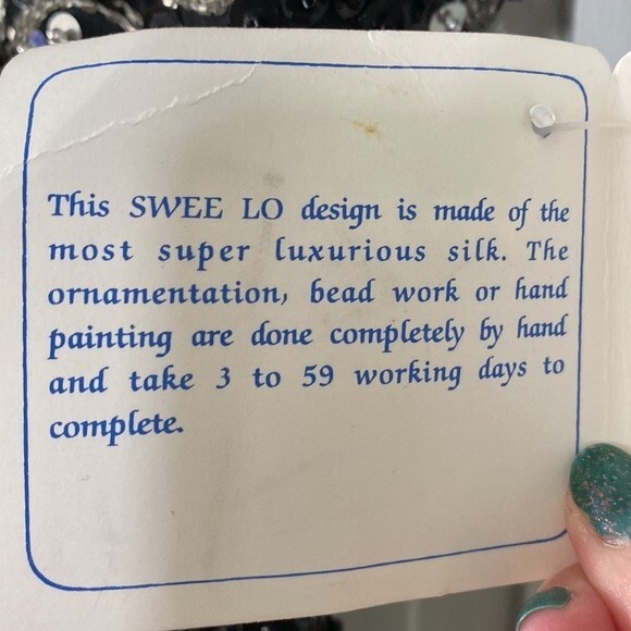 NWT vintage swee-lo art deco inspired cocktail dress. Size Medium - Picture 5 of 10